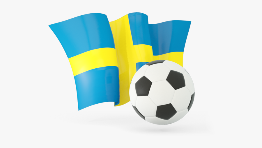 Sweden Football With Waving Flag - Vietnam Football Png, Transparent Clipart