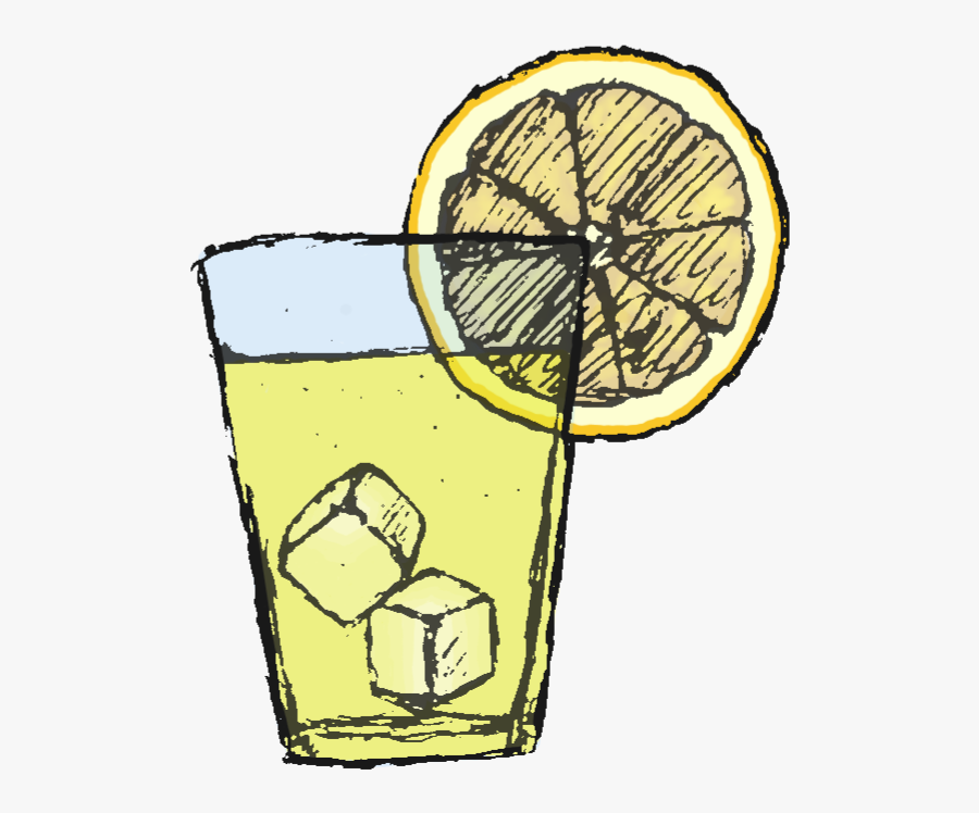 Drawing Lemon Lemonade - Drawings Of Lemonade Stands, Transparent Clipart