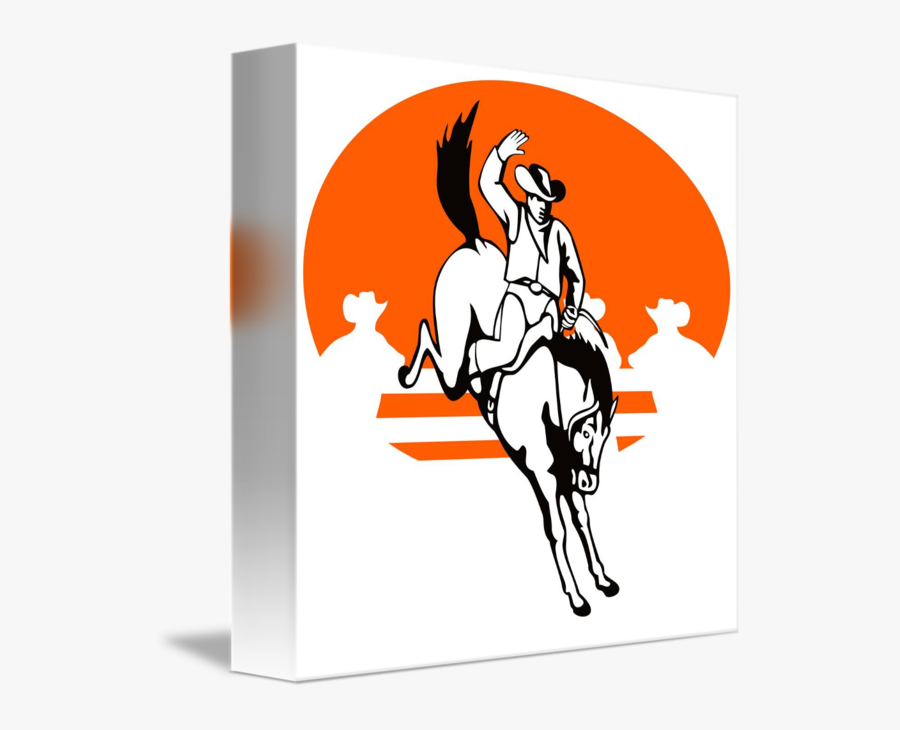 Rodeo Riding Bucking Horse - Royalty-free, Transparent Clipart