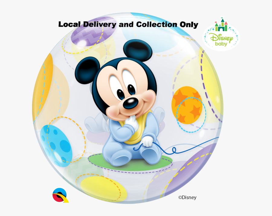 Baby Mickey Mouse Bubble Balloon Clipart , Png Download - Baby Mickey Mouse Balloons, Transparent Clipart