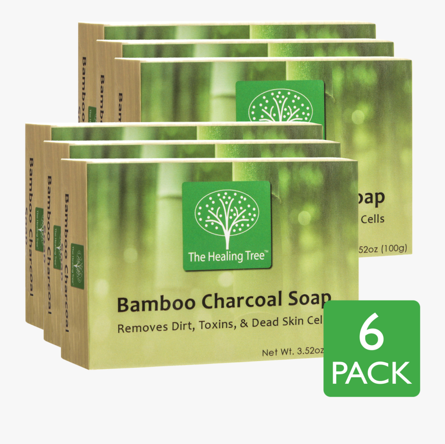 Bamboo Charcoal Soap For Acne Prone Skin 6 Pack - Bamboo Trees Charcoal, Transparent Clipart