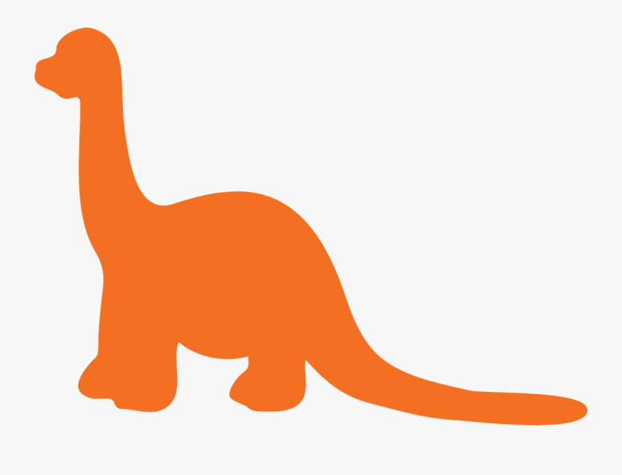 orange colour dinosaur