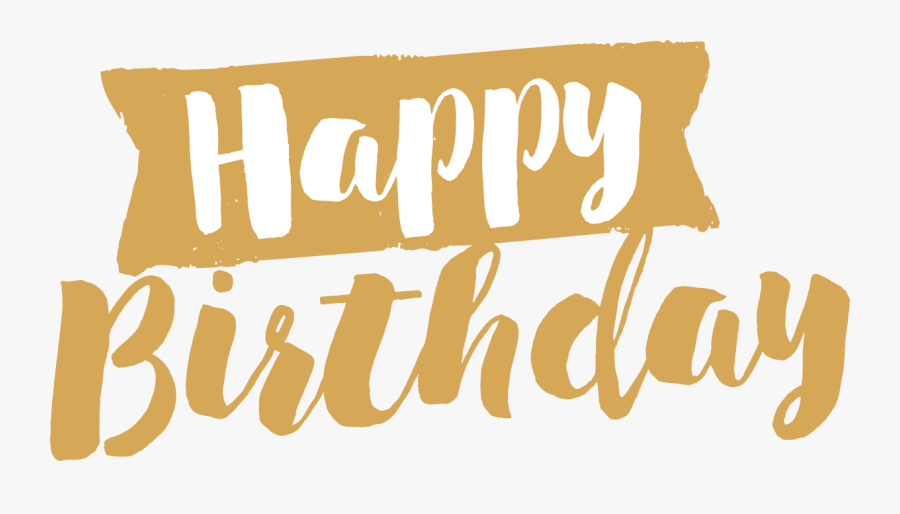 Pin By Pngsector On Happy Birthday Transparent Png - Happy Birthday Gold Png, Transparent Clipart