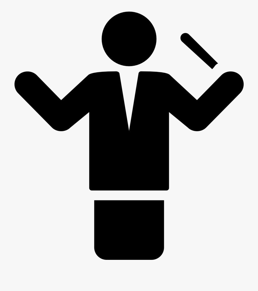 Music Conductor Png - Orchestra Conductor Conductor Draw, Transparent Clipart