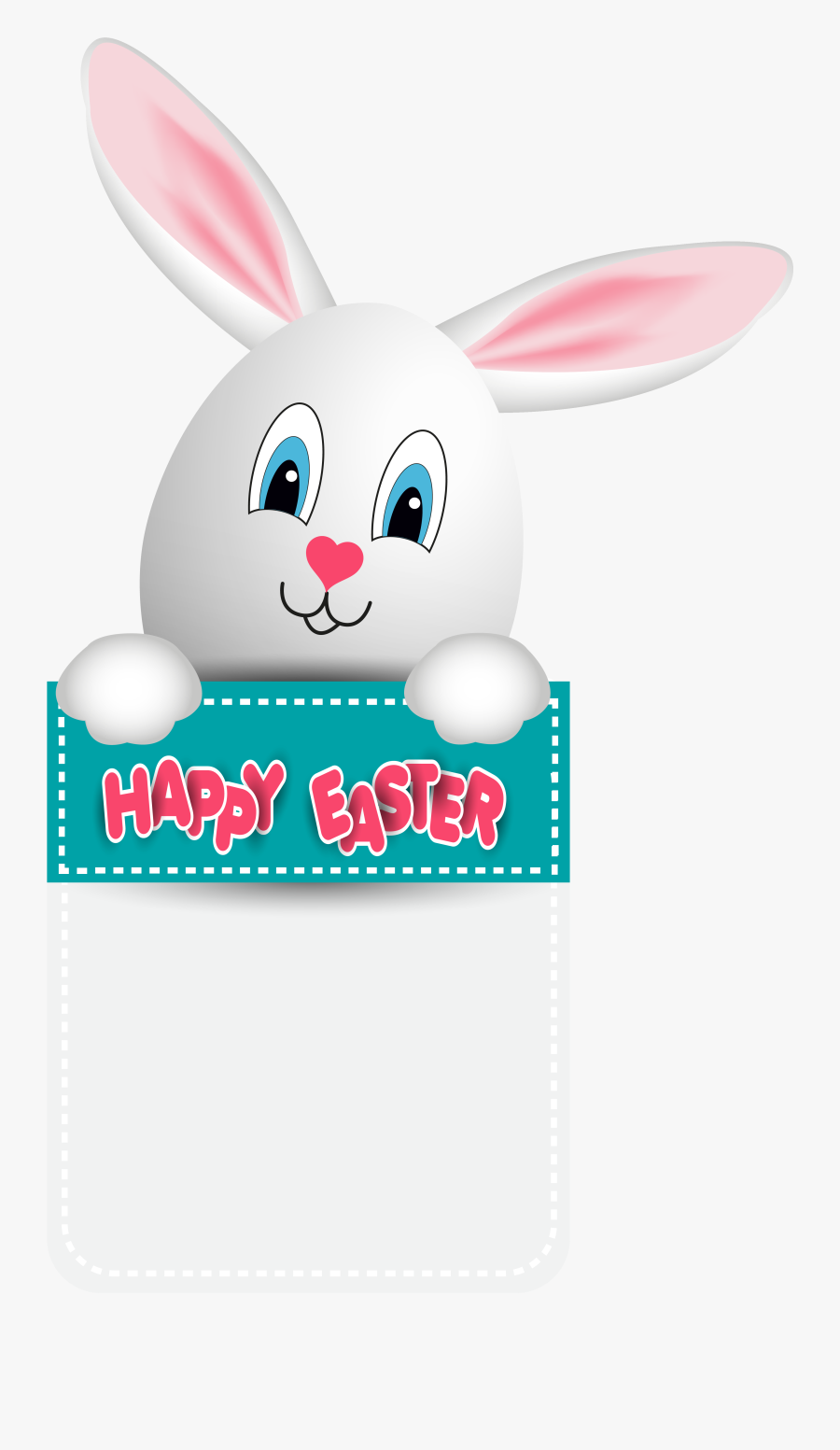 With Easter Bunny Egg Happy Hd Image Free Png Clipart - Happy Easter 2019 With Bunny, Transparent Clipart