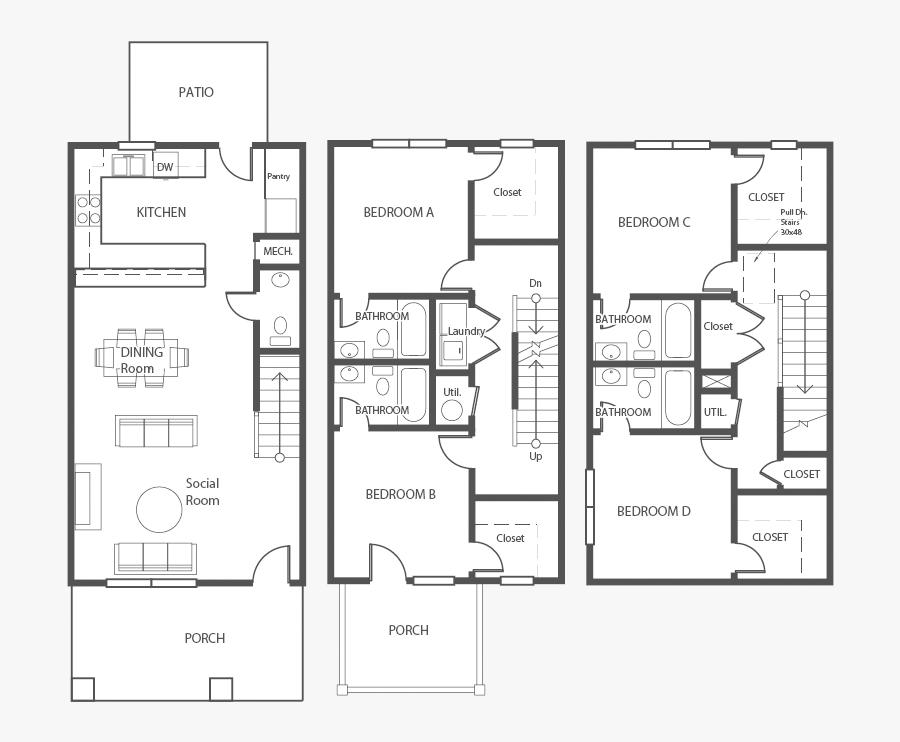 Transparent Furniture Clipart For Floor Plans - Floor Plan, Transparent Clipart