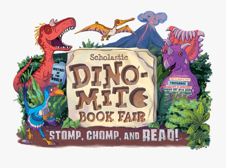 Picture - Scholastic Dino Mite Book Fair, Transparent Clipart