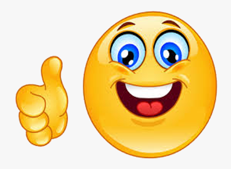 Emoticon Good Thumb Icons Signal Smiley Job, Transparent Clipart