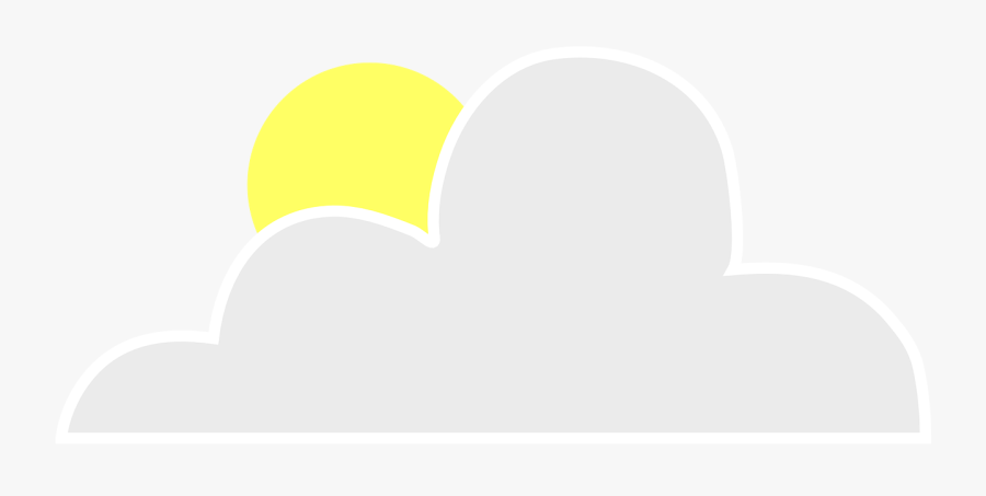 Sun Behind Cloud Clipart Vector Clip Art Online Royalty - Clip Art, Transparent Clipart