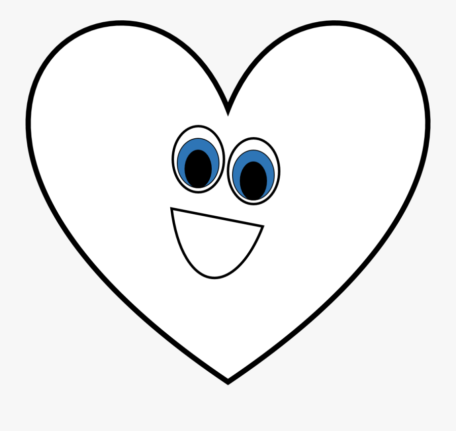 Heart Black And White Black And White Heart Shape Clipart - Heart, Transparent Clipart