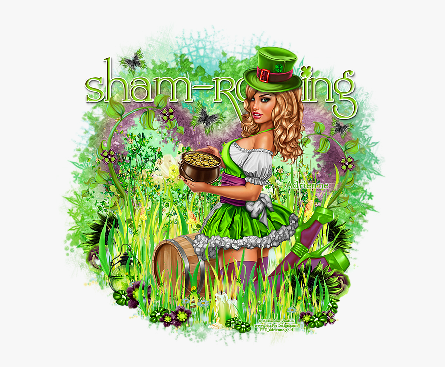 Pot Of Gold/angry Leprechaun - Illustration, Transparent Clipart