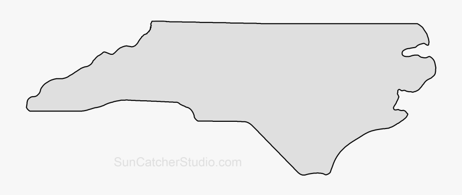 L-shape Clipart North Carolina - North Carolina Outline, Transparent Clipart