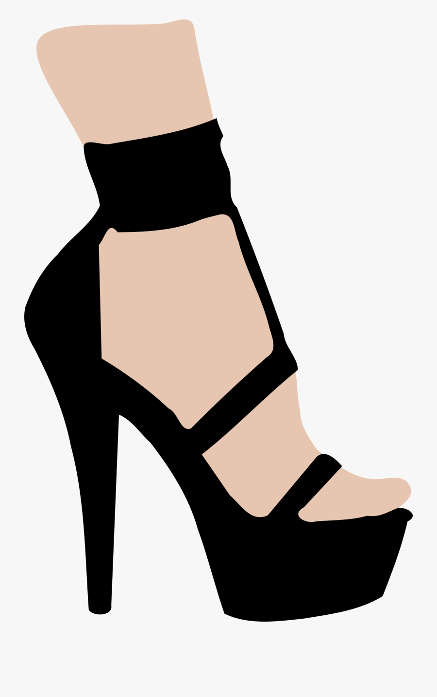 Easy Drawings Of High Heels, Transparent Clipart