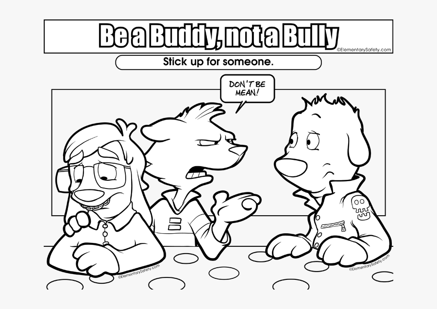 Anti Bullying Coloring Pages Anti Bullying Printables - Anti Bullying Coloring Sheet, Transparent Clipart