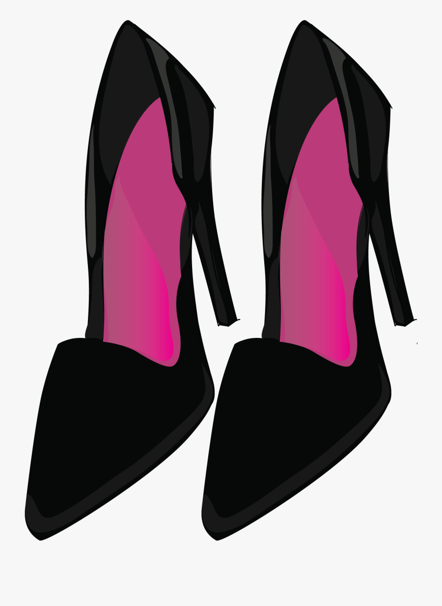 Clip Art Girls In High Heels - Basic Pump, Transparent Clipart