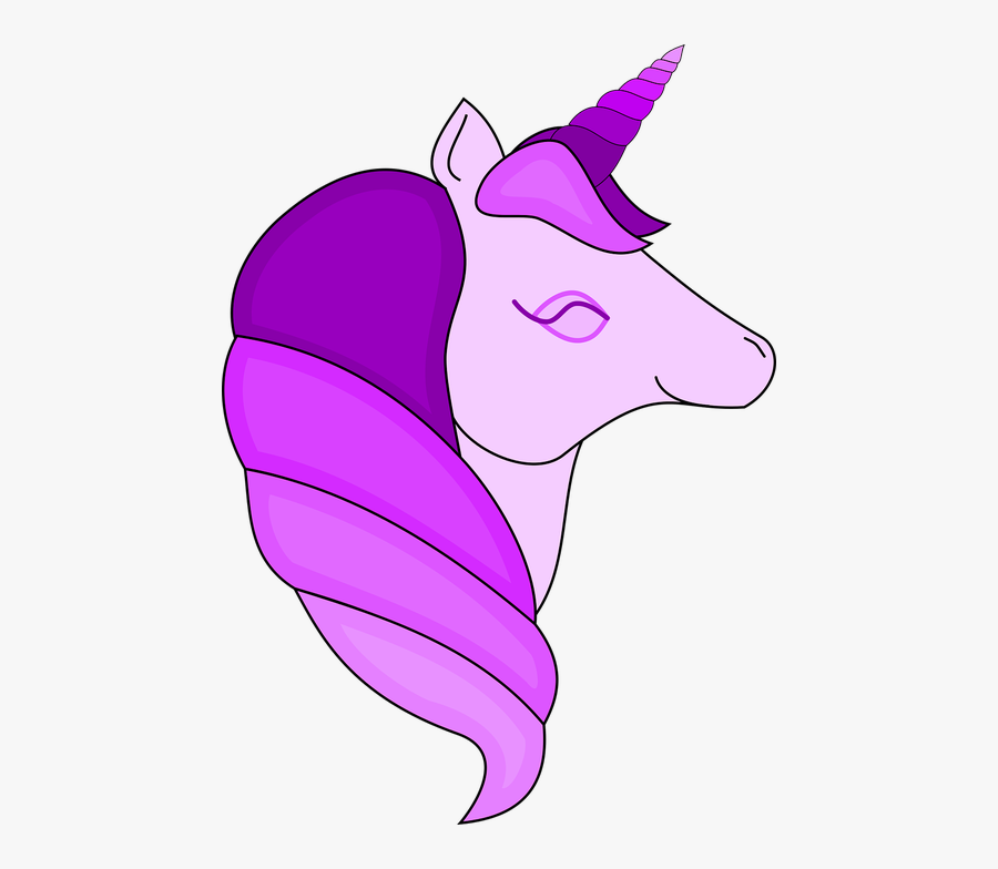 Unicorn Design Horse - Gambar Kuda Poni Kartun Hitam Putih, Transparent Clipart