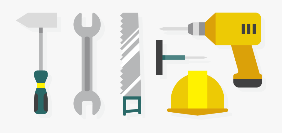 Architectural Engineering Decoration Tools - Power Tools Graphic, Transparent Clipart