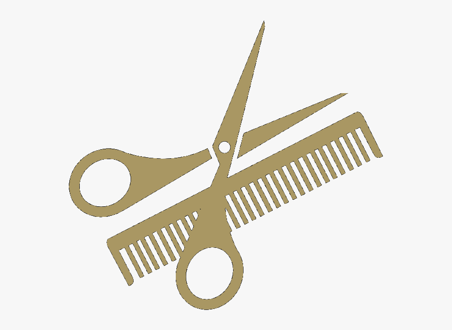 Scissors And Comb Png - Comb And Scissors Clipart, Transparent Clipart