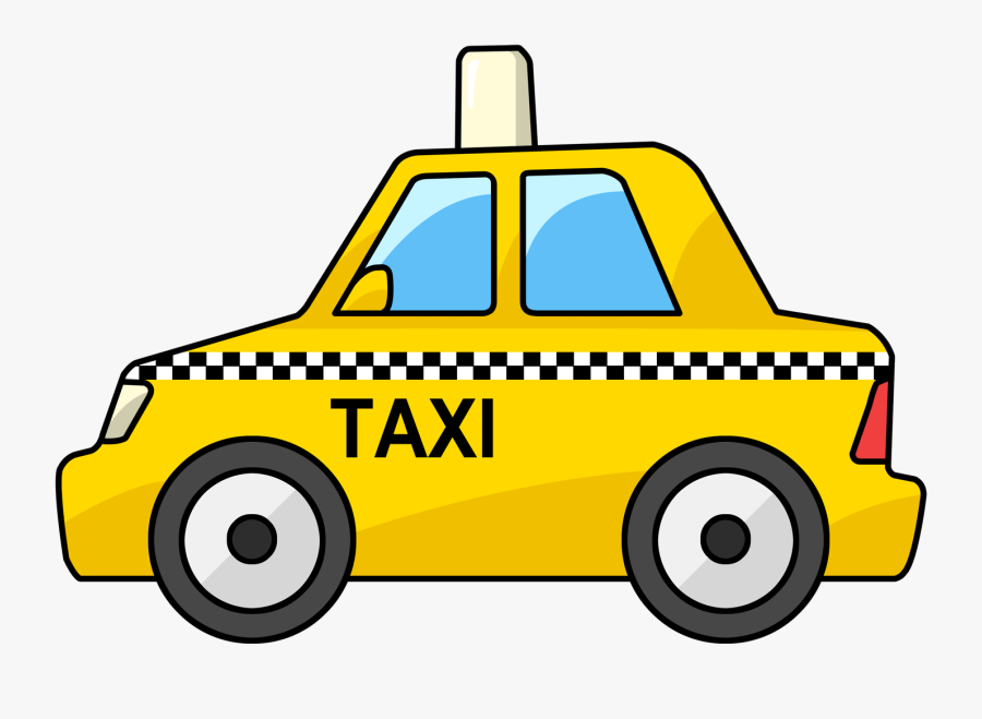 Free To Use &amp, Public Domain Taxi Clip Art - Cartoon Taxi, Transparent Clipart