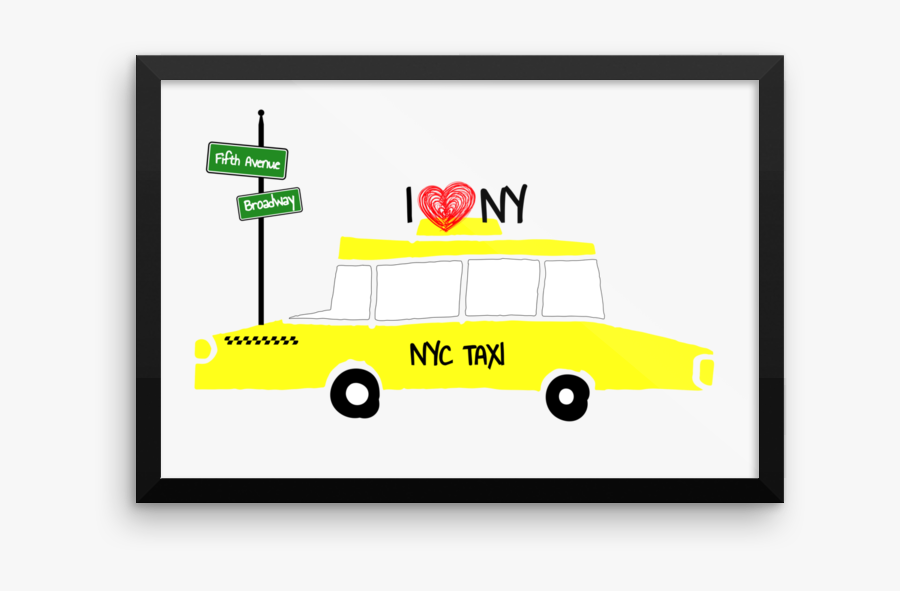 Taxi, Transparent Clipart