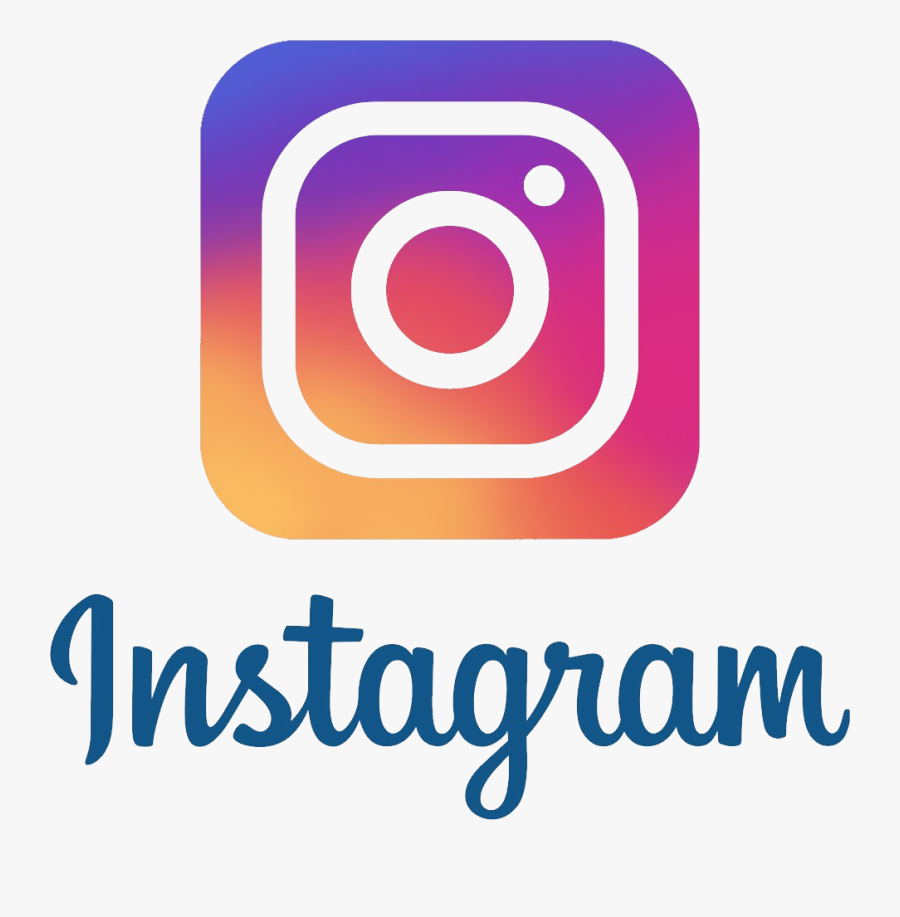 Instagram Png Logo With Text And Icon - De Symboles Des Reseaux Sociaux, Transparent Clipart