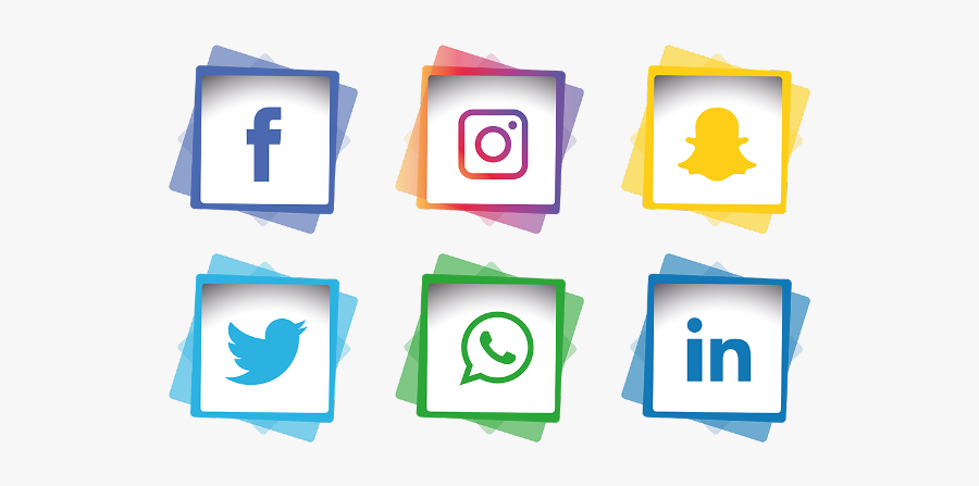 Social Media Bar Png, Transparent Clipart