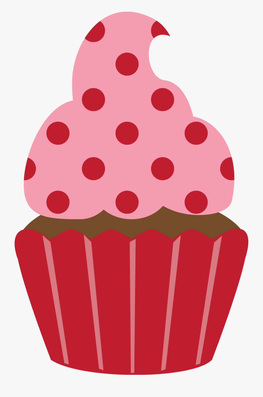Cupcake Clipart Red, Transparent Clipart