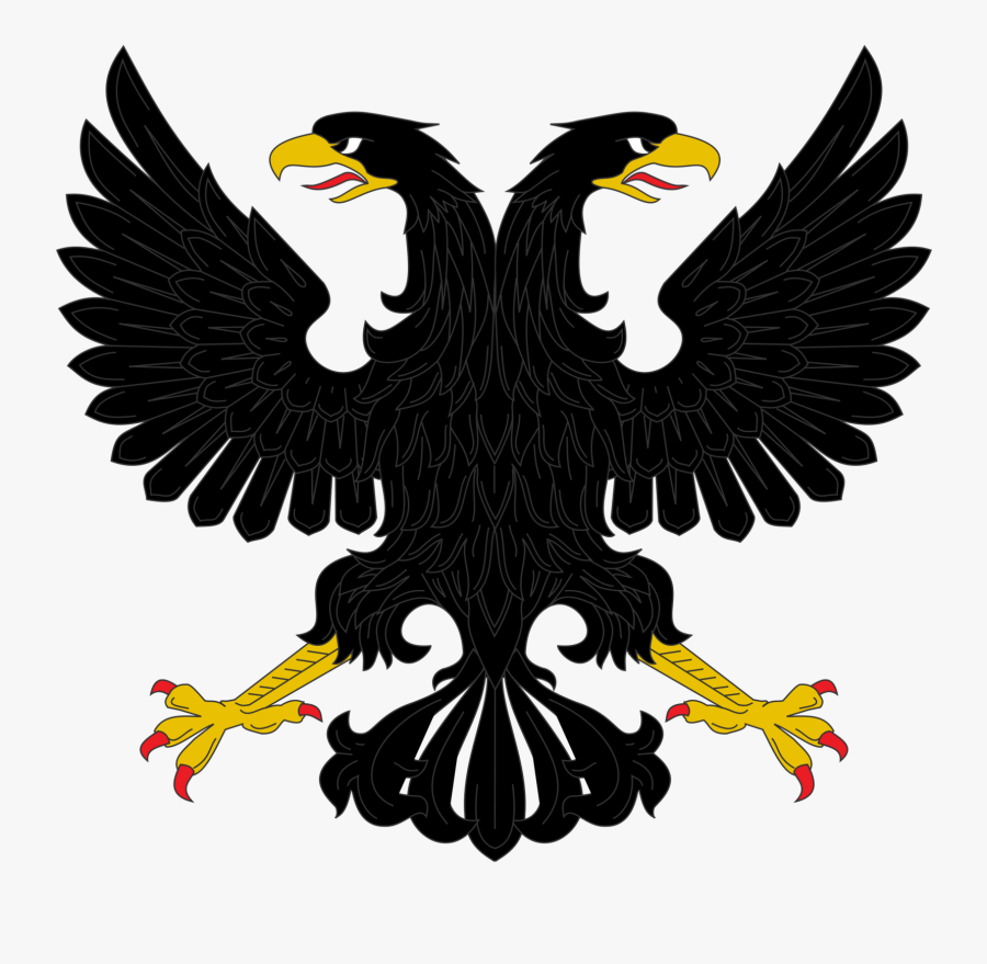 Black Eagle Clipart Picsart - Black Double Headed Eagle, Transparent Clipart