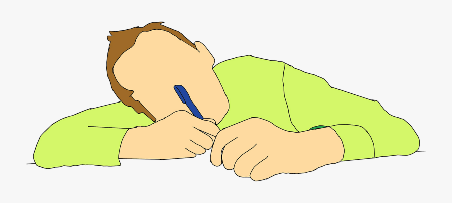 Sleep Work Tired Free Picture - Sleep On Desk Png, Transparent Clipart