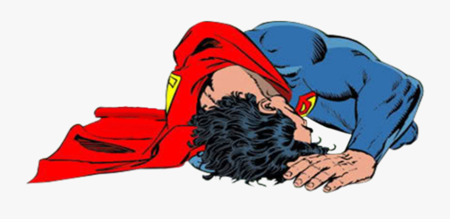 Superman Defeated Png, Transparent Clipart