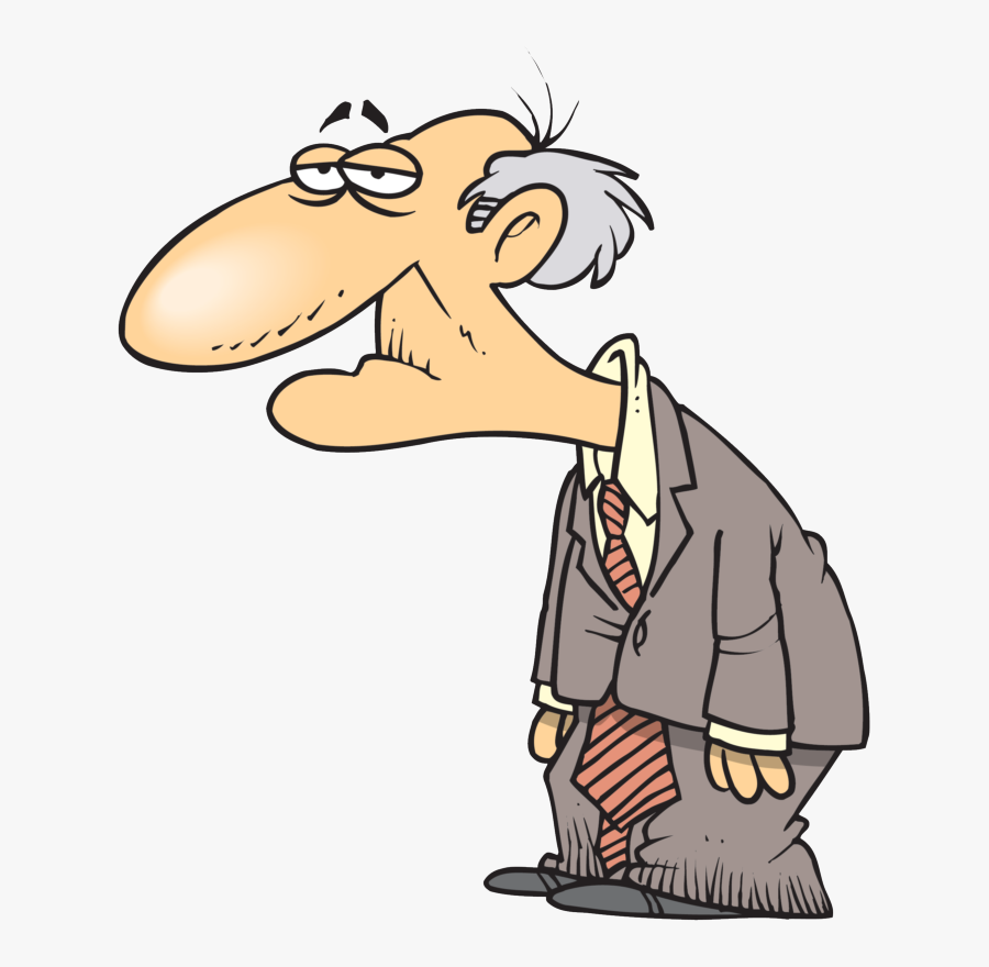 Homes Are Alot Like People - Tired Old Person Cartoon, Transparent Clipart