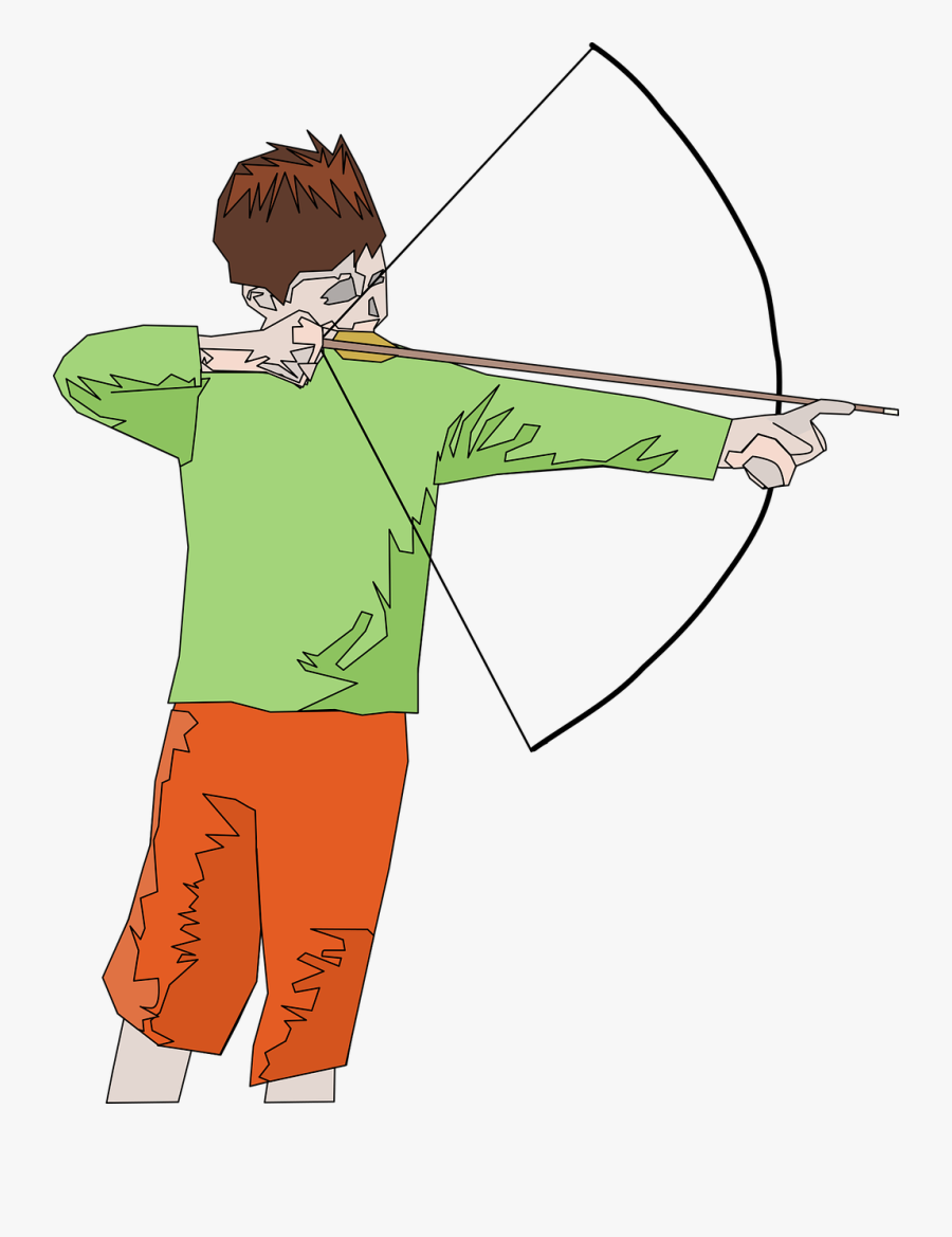Fashion - Motion Of An Arrow From A Bow, Transparent Clipart