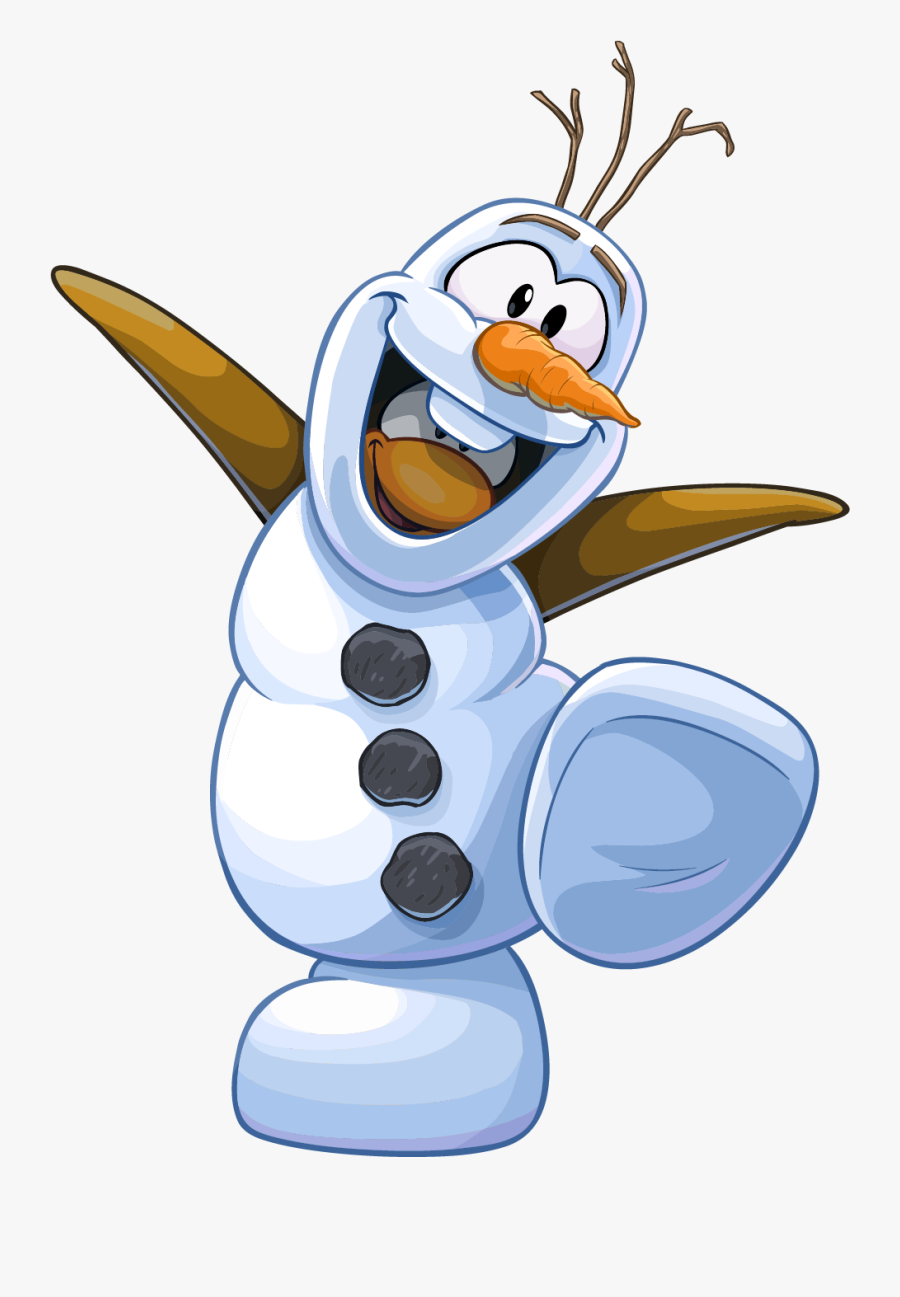 Disney Frozen Club Penguin,olaf Club Penguin, Olaf - Club Penguin X Frozen, Transparent Clipart