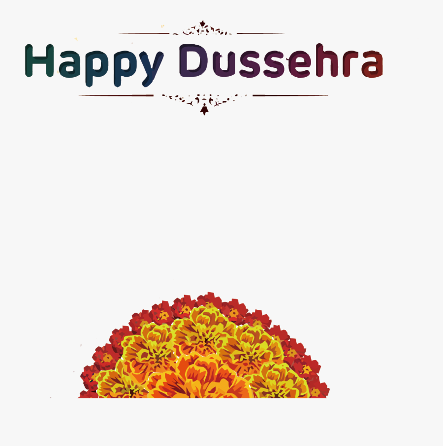 Happy Dussehra Png Picture - Floral Design, Transparent Clipart