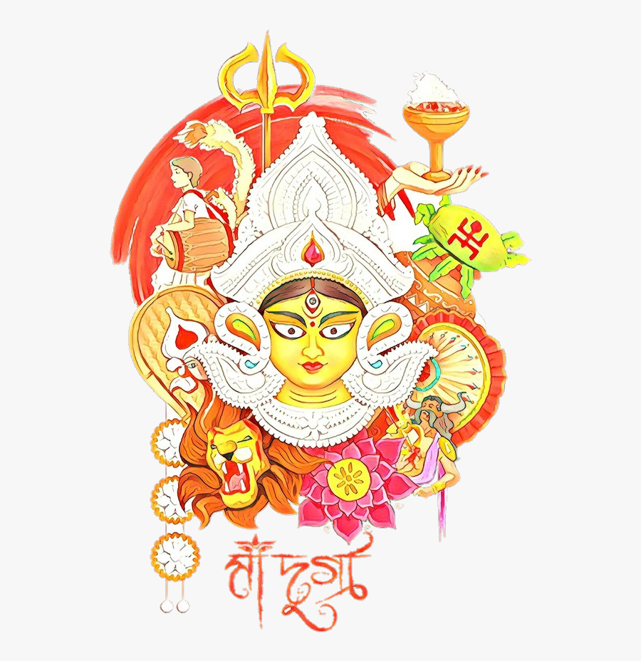 Durga Maa In Png, Transparent Clipart