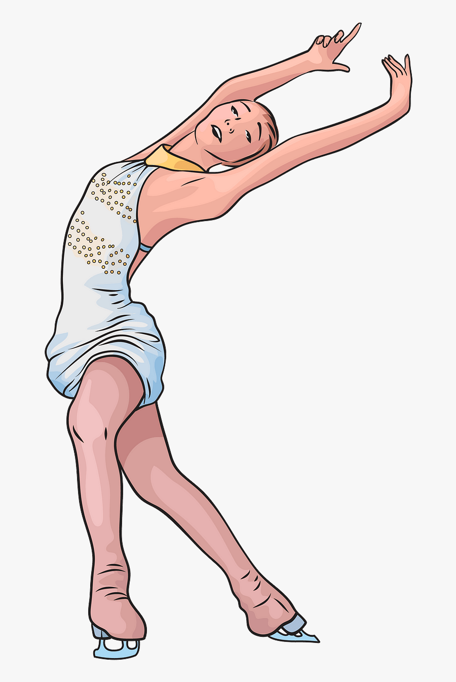 Figure Skating Jumps, Transparent Clipart