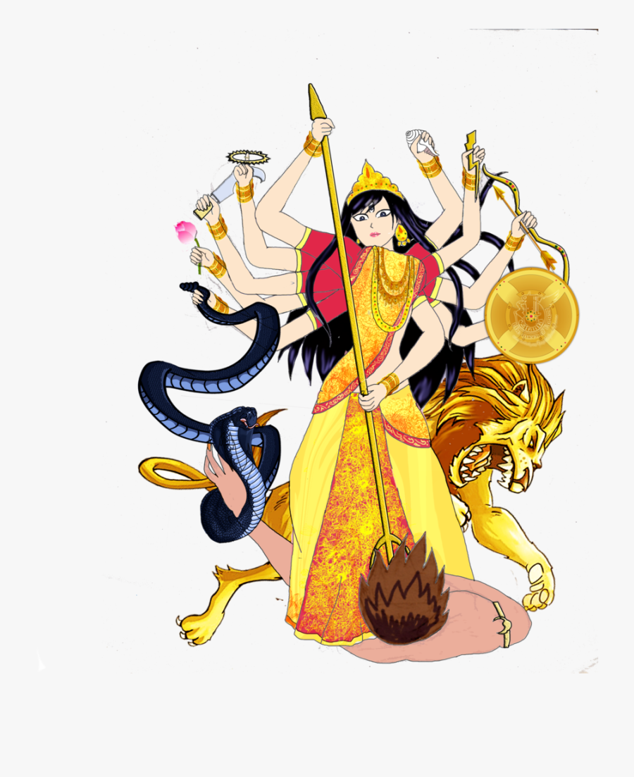 Bengali Durga Maa Png, Transparent Clipart