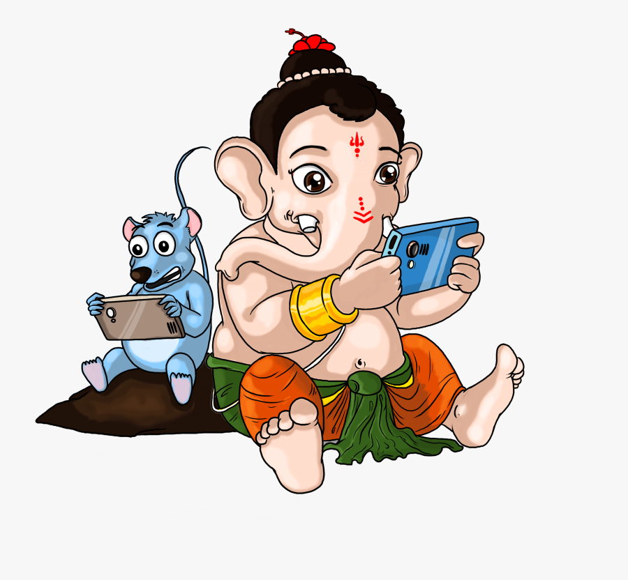 Ganesh Chaturthi Whatsapp Stickers, Transparent Clipart