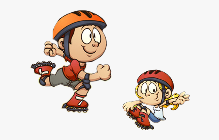 Roller Skates Inline Clip - Roller Kid Skating Clipart, Transparent Clipart