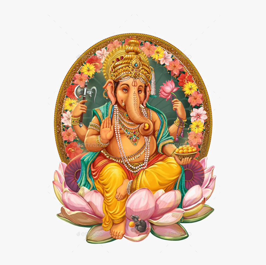 Lord Ganesha Free Png Image - Ganesh Images High Resolution Png, Transparent Clipart