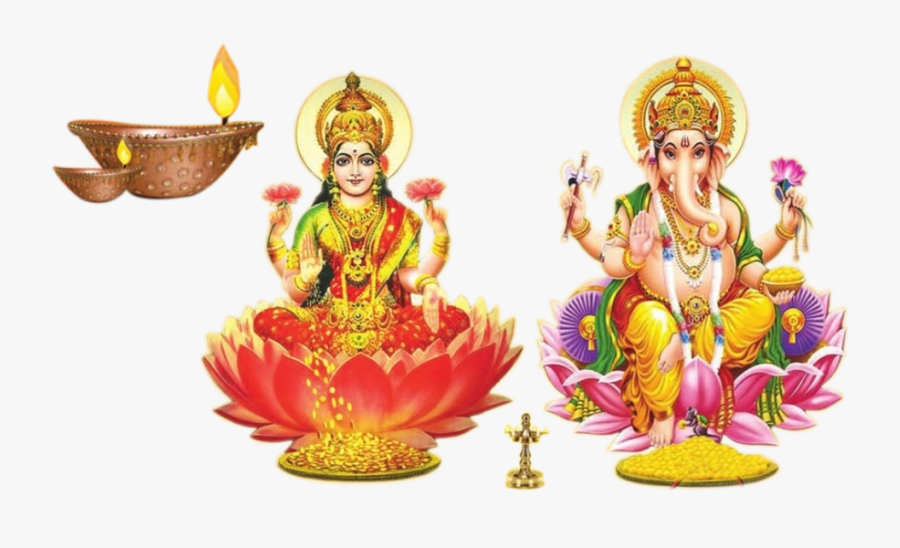 God Laxmi Ganesh Png Image - Laxmi And Ganesh Png, Transparent Clipart