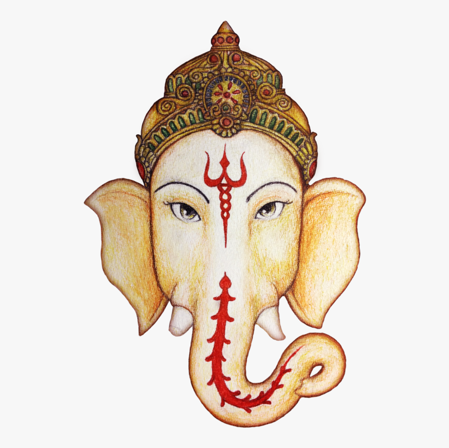 Ganesh Head Png, Transparent Clipart