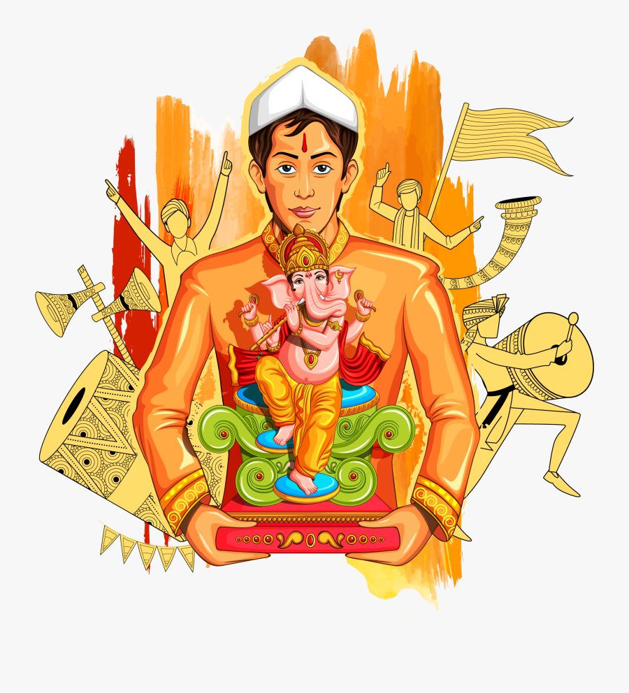 Clipart Happy Ganesh Chaturthi - God Png Ganesh, Transparent Clipart