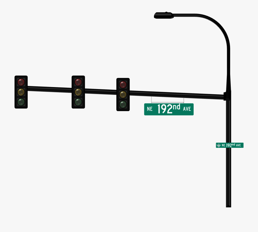 Transparent Stop Light Png - Traffic Light Pole Png, Transparent Clipart