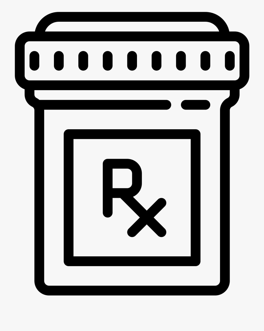 Pills Clipart Rx Bottle - Medication Bottle Clip Art, Transparent Clipart