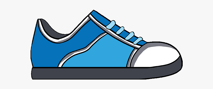 How To Draw A - Easy Drawing Of Shoes For Kids, Transparent Clipart
