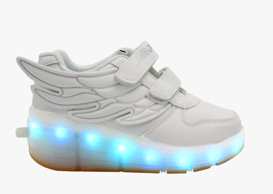 Galaxy Led Shoes Light Up Usb Charging Rolling Wings - Shoe, Transparent Clipart