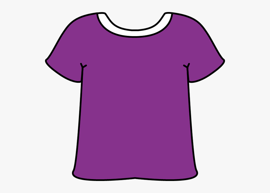 Cloth Clipart No Background - Purple T Shirt Clipart, Transparent Clipart