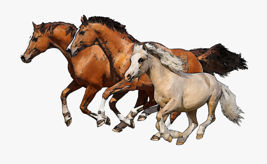 Running Horses Clip Art - Running Horses Clipart, Transparent Clipart