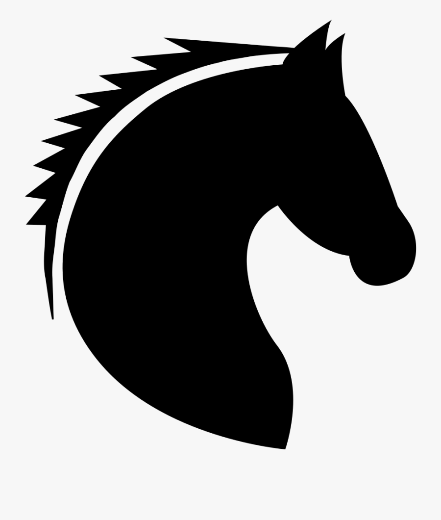 Head,mane,line Art,horse,clip Art,black And White,snout,tail,mustang - Horse Logo Transparent Background, Transparent Clipart